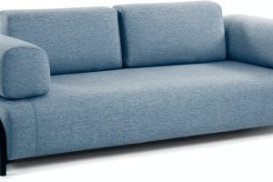 Compo, 3-personers sofa by Kave Home (Armlæn v/h, Blå)