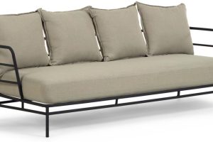 Mareluz, Udendørs 3-personers sofa by LaForma (H: 60 cm. x B: 197 cm. x L: 75 cm., Beige)
